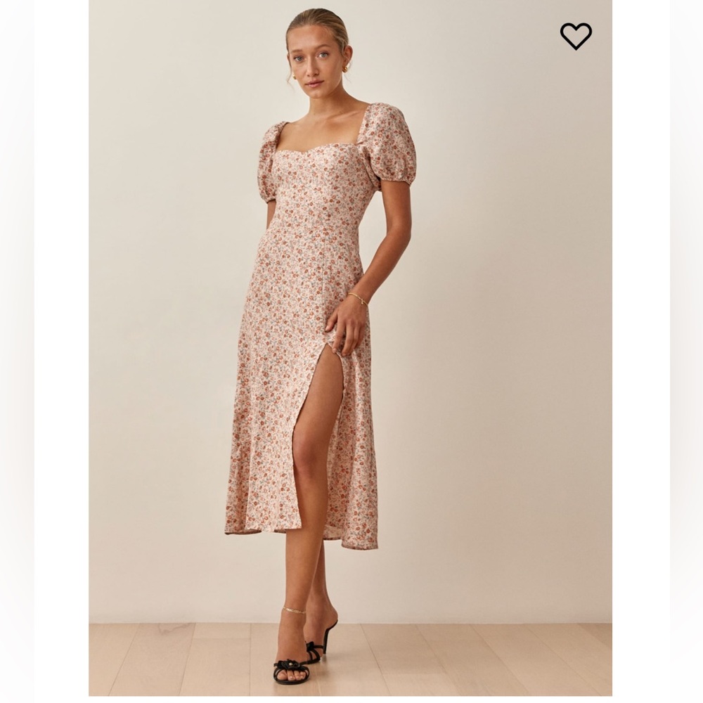 Reformation Denver Linen Dress (size 0)